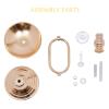 10 Pcs Wedding Centerpieces, 15.6in Gold Metal Vase Flower Stand, Crystal Wedding Event Flower Holder for Reception Christmas Birthday Party Decoration view 3