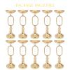 10 Pcs Wedding Centerpieces, 15.6in Gold Metal Vase Flower Stand, Crystal Wedding Event Flower Holder for Reception Christmas Birthday Party Decoration view 4