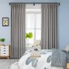 2 Pack Curtain Rods, Room Darking Wrap Around Single Window Rod 3/4 Inch Telescoping Drapery Rod, 84-120, Matted Black view 3