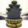 Indoor Tabletop Fountains Creative Home Decorations Resin Flowing Water Waterfall Led Fountain Buddha Statue Lucky Feng Shui Ornaments Landscape Decor Decoration Meditation Fountain view 3