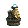 Indoor Tabletop Fountains Maitreya Buddha Tabletop Fountain Lucky Desktop Decoration Home Living Room TV Cabinet Tea Room Buddha Decorations Decoration Meditation Fountain view 1