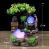 BNNP Indoor Tabletop Fountains Indoor Desktop Fountain Relaxation Rockery Water Sound Table Waterfall Decor Water Fountain Feng Shui Landscape Ornament Decoration Meditation Fountain view 2
