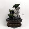 Indoor Tabletop Fountains Hand Made Sitting Sleeping Buddha Statue Running Water Led Fountain Zen Living Room Feng Shui Waterscape Ornaments Home Crafts Decoration Meditation Fountain view 2
