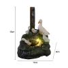 BNNP Indoor Tabletop Fountains Tabletop Fountains Animal Garden Statue Water Fountain Garden Squirrel Duck Resin Decor Home Garden Craft Decor Figurines Decoration Meditation Fountain view 2