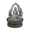 Indoor Tabletop Fountains Tabletop Fountains LED Resin Buddha Desktop Fountain Decoration Tabletop Ornament for Home Office Desktop Decoration Decoration Meditation Fountain view 1