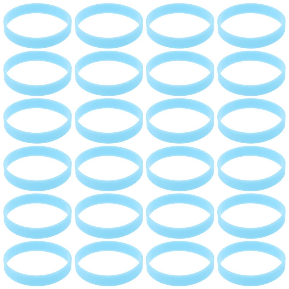 Kisangel Glow Sticks Bulk Sports Wristbands 100pcs Luminous Silicone Wristbands Glow in The Dark Bracelets Running Sports Rubber Band for Adults Party Accessories, Blue