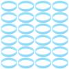 Kisangel Glow Sticks Bulk Sports Wristbands 100pcs Luminous Silicone Wristbands Glow in The Dark Bracelets Running Sports Rubber Band for Adults Party Accessories, Blue view 1