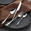 Silverware Set 18/10 Stainless Steel Flatware Sets 24 Piece Cutlery Utensil Service for 6 Wedding Kitchen Tableware Set Include Teaspoon Fork Spoon Knife Mirror Polished view 3
