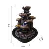 BNNP Indoor Tabletop Fountains Multifunction Indoor Water Fountain and Candle Holders with LED Lights Three Tier Soothing Cascading Tabletop Fountains with Rocks Decoration Meditation Fountain view 2