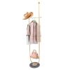DYRABREST Modern Garment Rack With Clapboard and Clothing Rack With Marble Base Gold Clothing Coat Rack Freestanding for Home Bedroom(Gold Black) view 1