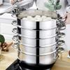 BESTonZON Stew Pot Food Food Practical Steam Pot cooking pot stockpot with lid basket stainless steel Stainless Steel Food Cooking Cooking view 2