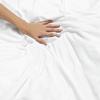 100% Organic Cotton 5Pc Duvet Cover Set Zipper Closure 400 Thread Count (Oversized King 120" x 98" Inch - Black Solid) view 4