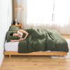 COTTEBED Ultra-Soft Queen Washed Bedding Comforter Sets Bed, All Seasons Use Light Weight with Warm Fluffy Washable Cotton Microfiber Fabric,1 Bed Comforter & 2 Pillow Sham(Queen/Full,Dark Olive Green view 2