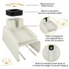 2 Pcs Couch Cup Holder Tray Silicone Anti-Spill Anti Slip Sofa Armrest Drink Holder Weighted Couch Caddy Recliner Arm Table for Remote Controls, Phones, Cups and Snacks (Beige) view 3