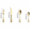 Gold Silverware Set 18/10 Stainless Steel Flatware Sets Palace Style 16 Piece Cutlery Set for 4 Kitchen Wedding Tableware Utensil Include Knife Spoon Fork Dessert Spoon Nice Weight Mirror Polished view 4