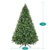 Naomi Home Vail 7.5ft Prelit Artificial Christmas Tree with Pine Cones, Foot Pedal, 1556 Branch Tips, 750 Warm Lights and Metal Stand, 61" Wide Realistic Traditional Christmas Tree with Lights view 4