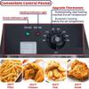 SHENGSHIYU Commercial Electric Fryer with Removable Stainless Steel Basket 8/16l Temperature Control, Countertop Large Stainless Steel Fryer, Home, Kitchen,220V-8L+8LDoublecylinder view 3