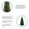 Naomi Home Vienna 7.5ft Pre-Lit Slim Pencil Christmas Tree view 4