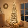 Naomi Home Salzburg 9ft Pre-Lit Snow Flocked Slim Pencil Tree view 1