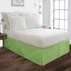1 Piece Split Corners with Box Pleated Egyptian Cotton Bed Skirt 1000 Thread Count 22 Inch Drop Easy Fit Luxury Bedding Collection (Queen, Olive) view 2