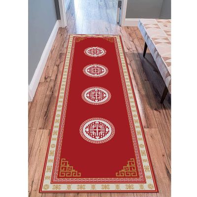 Runner Rug for Hallway60cm/70cm/80cm/100cm Wide Easy to Clean Non-Slip Bedroom Carpet Runner Rubber Backing Doormat Runner Indoor Outdoor Runners (Size : 3.3 ft x 3.3 ft)
