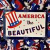 America The Beautiful Patriotic Handmade Deco Mesh Wreath with Uncle Sam Hat Available in 24 inch and 28 inch diameters Luxury Wreath view 2