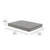 Flash Furniture Capri Comfortable Sleep 6 Inch CertiPUR-US Certified Spring Mattress, Full Mattress in a Box,Grey view 2