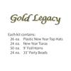 Beistle Black & Gold Legacy Happy New Year's Eve Party Supplies Assortment For 50 People - NYE Photo Booth Props - Hats, Tiaras, Horns, Necklaces view 2