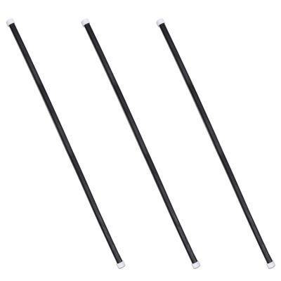 Beistle Theatrical Canes 3 Pack, Black Wooden Dance Canes with White Tips, Classic Prop Accessories for 1920s Themed Parties, Magician Acts, Awards Night, Costumes and Stage Performances, 36.5