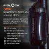 FIDLOCK Twist Replacement Bottle 450ml/15oz | Includes Twist Bottle Only (Twist Base Not Included) | Black view 3