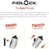 FIDLOCK Twist Replacement Bottle 450ml/15oz | Includes Twist Bottle Only (Twist Base Not Included) | Black view 4