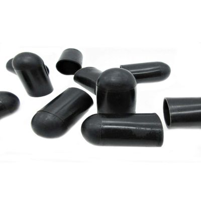 5/8" Black Silicone Vacuum Caps - Silicone Vacuum Cap Silicone Blanking Cap Tubing Caps Black High Temp Silicone Cap High Temp Vacuum Caps Silicone Tubing Cap Silicone Masking Caps (10)