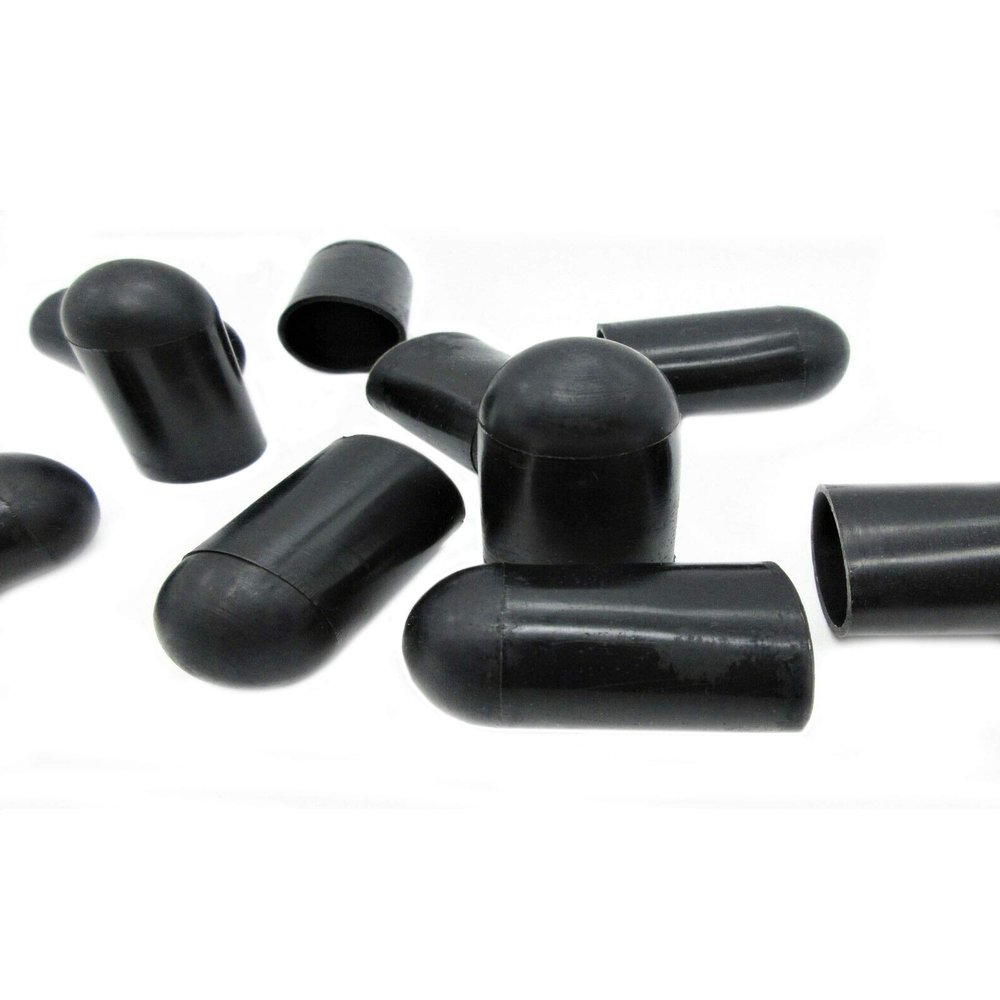 5/8" Black Silicone Vacuum Caps - Silicone Vacuum Cap Silicone Blanking Cap Tubing Caps Black High Temp Silicone Cap High Temp Vacuum Caps Silicone Tubing Cap Silicone Masking Caps (10)