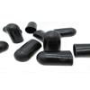 5/8" Black Silicone Vacuum Caps - Silicone Vacuum Cap Silicone Blanking Cap Tubing Caps Black High Temp Silicone Cap High Temp Vacuum Caps Silicone Tubing Cap Silicone Masking Caps (10) view 1