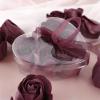 Efavormart 4 Pack | 24 Pcs Burgundy Scented Rose Soap Party Favors Pre-Packed with Gift Boxes and Ribbon view 1