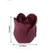 Efavormart 4 Pack | 24 Pcs Burgundy Scented Rose Soap Party Favors Pre-Packed with Gift Boxes and Ribbon view 3