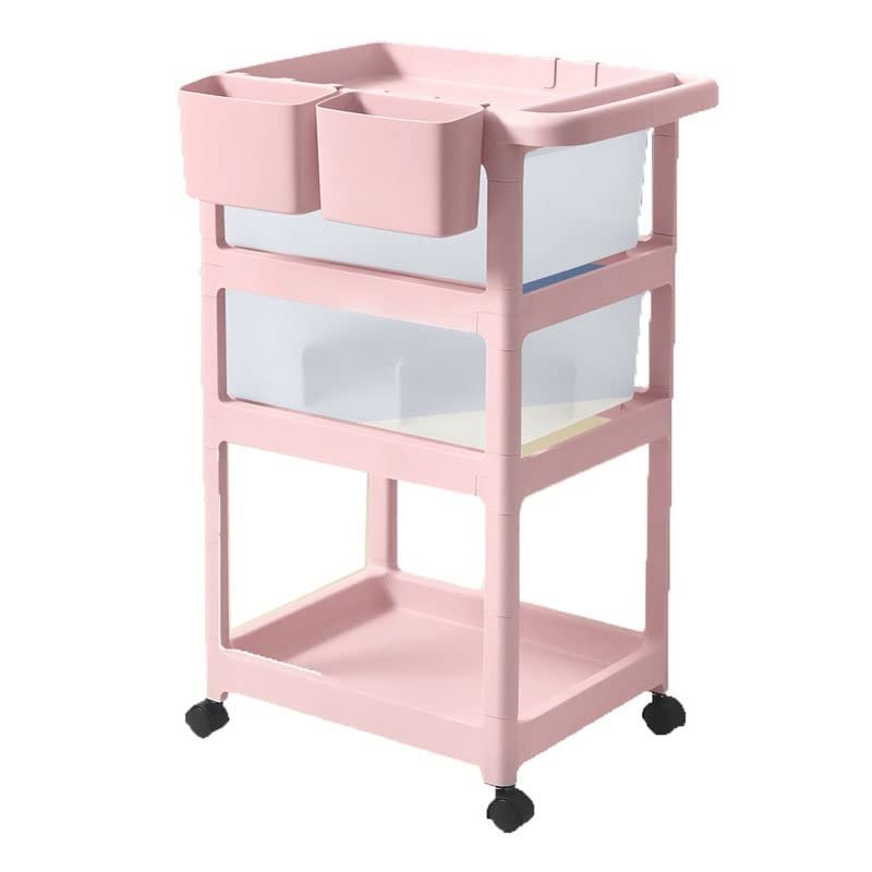 WXHC 3 Tier Utility with Table Top and Hanging Cups Office Storage Cart Storage Cart Home Bedroom Wall Mounted Library Storage Rack (Shape : Shape-K)