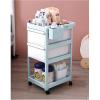 WXHC 3 Tier Utility with Table Top and Hanging Cups Office Storage Cart Storage Cart Home Bedroom Wall Mounted Library Storage Rack (Shape : Shape-K) view 4