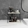 Dorhors 2 Tier Bathroom Counter Organizer Storage,Vanity Organizer for Bathroom Counter,Wood Standing Rack for Kitchen(Rustic White) view 4