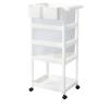 WXHC 3 Tier Utility with Table Top and Hanging Cups Office Storage Cart Storage Cart Home Bedroom Wall Mounted Library Storage Rack (Shape : Shape-C) view 1