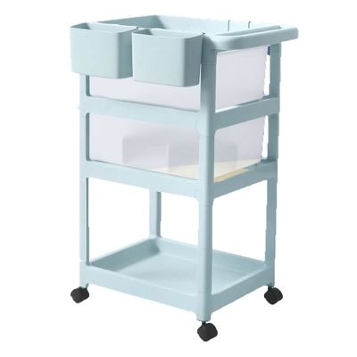 WXHC 3 Tier Utility with Table Top and Hanging Cups Office Storage Cart Storage Cart Home Bedroom Wall Mounted Library Storage Rack (Shape : Shape-I)