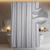 Popkozzi Silver Shower Curtains for Bathroom: 78 Inch Glitter Sparkle Bling Light Grey Fabric Shower Curtain - Waterproof Washable Luxury Elegant Fancy Glam Metallic Shimmer Bath Curtain - 72x78 view 1
