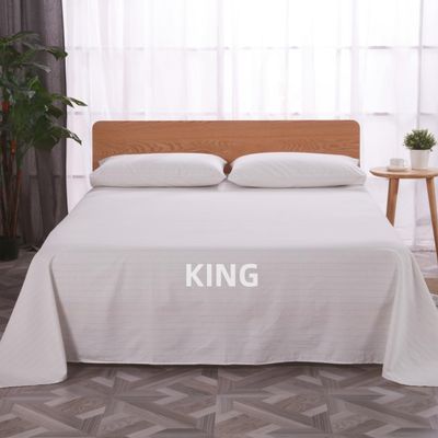 OKOHEY Grounding Flat Sheet, King Size  90% Organic Cotton & 10% Silver Fiber, Conductive Earthing Bed Sheet for Better Sleep and Enhanced Wellness, White