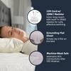 OKOHEY Grounding Flat Sheet, King Size  90% Organic Cotton & 10% Silver Fiber, Conductive Earthing Bed Sheet for Better Sleep and Enhanced Wellness, White view 3