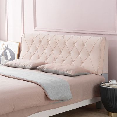 Crystal Fleece Clother Headboard Cushion Upholstered Large Wedge Reading Pillow Bedside Cushion Lumbar Support Backrest with Headboard Removable Cover,B,No headboard 78.7"/200cm