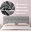 Crystal Fleece Clother Headboard Cushion Upholstered Large Wedge Reading Pillow Bedside Cushion Lumbar Support Backrest with Headboard Removable Cover,B,No headboard 78.7"/200cm view 4
