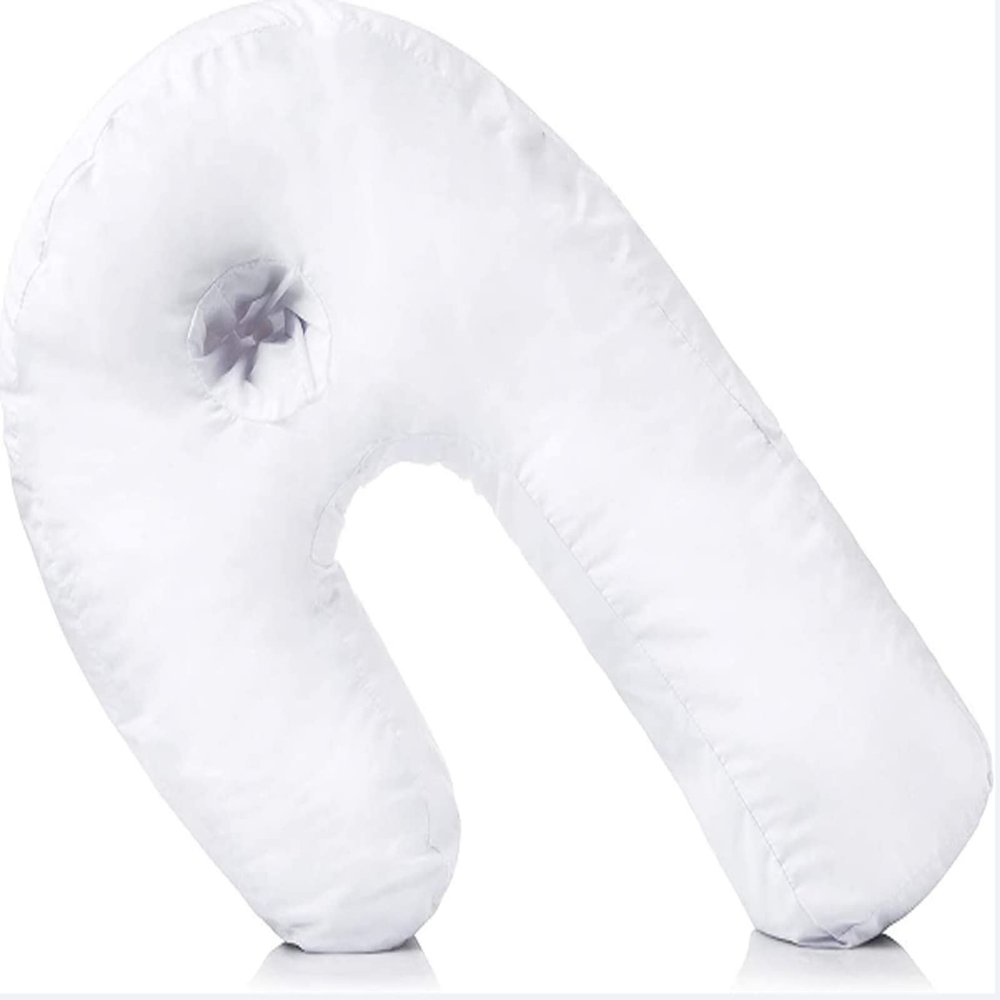 BAOERYAA Side Sleeper Pillow,U-Shaped Contoured Body Pillow, Relief Neck and Shoulder Pain with Removable Washable Cover Pregnancy Full Body Pillow