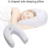 BAOERYAA Side Sleeper Pillow,U-Shaped Contoured Body Pillow, Relief Neck and Shoulder Pain with Removable Washable Cover Pregnancy Full Body Pillow view 2