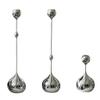Candle Holder Modern Simple Water Drop Candle Holder Holder - 3 Piece Set, Suitable for Wedding, Party, Holiday Decoration view 2