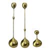 Candle Holder Golden Candle Holder, Modern Metal Water Drop Candle Holder Ornament, Suitable for Candle Light Dinner at Living Room Table (Color : A4) view 1